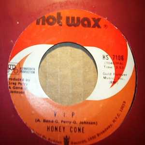 HONEY CONE — V.I.P. / STICK UP record label scan