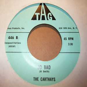CARTHAYS — SO BAD / BETTY JO record label scan