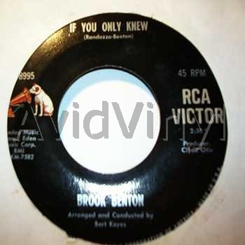 BROOK BENTON IF YOU ONLY KNEW / SO TRUE IN LIFE, SO TRUE IN LOVE