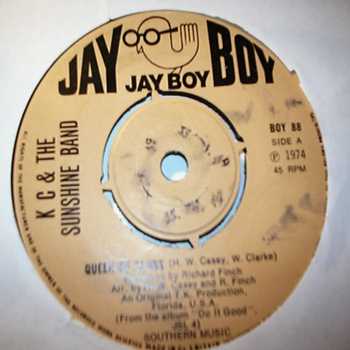 K C AND THE SUNSHINE BAND — QUEEN OF CLUBS / DO IT GOOD record label scan