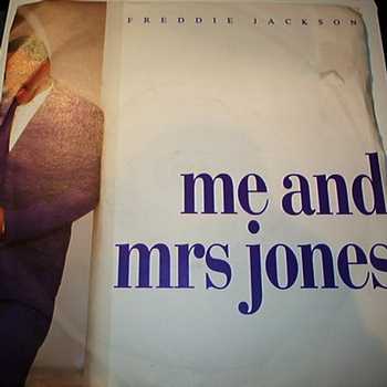 FREDDIE JACKSON — ME AND MRS JONES / LP VERSION record label scan