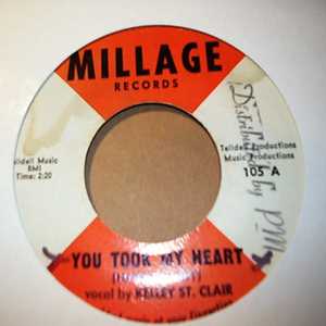 KELLEY ST. CLAIR — YOU TOOK MY HEART / FUNNY record label scan
