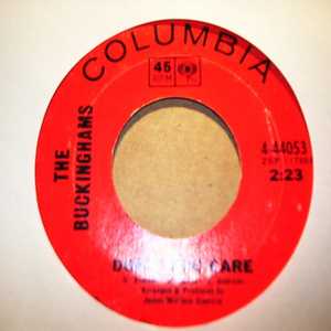 BUCKINGHAMS — DON'T YOU CARE / WHY DON'T YOU LOVE ME record label scan