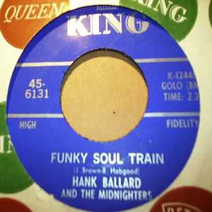 HANK BALLARD — FUNKY SOUL TRAIN / WHICH WAY SHOULD I TURN record label scan