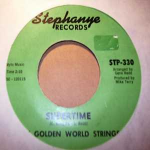 GOLDEN WORLD STRINGS — SUPERTIME / SAME record label scan