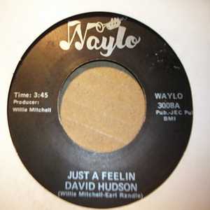 DAVID HUDSON — JUST A FEELIN / LET'S GET BACK TOGETHER record label scan