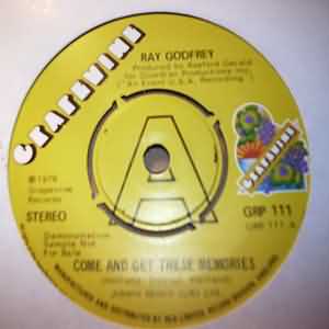 RAY GODFREY — COME AND GET THESE MEMORIES / I'M THE OTHER HALF OF YOU record label scan