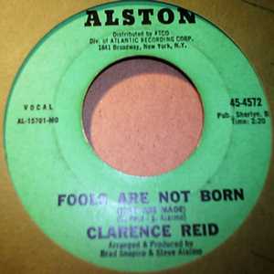 CLARENCE REID — FOOLS ARE NOT BORN / PART TIME LOVER record label scan