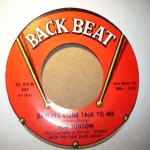 JOE HINTON — DARLING COME TALK TO ME / EVERYTHING record label scan