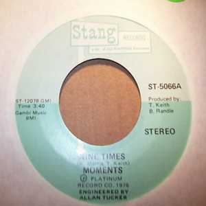 MOMENTS — NINE TIMES / WHEN THE MORNING COMES record label scan