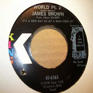JAMES BROWN — WORLD / PT2 record label scan