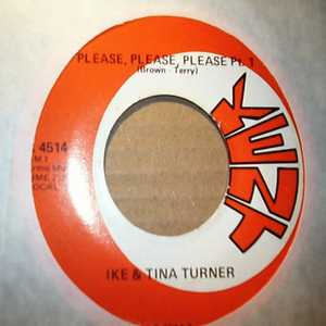 IKE AND TINA TURNER — PLEASE, PLEASE, PLEASE / PT2 record label scan