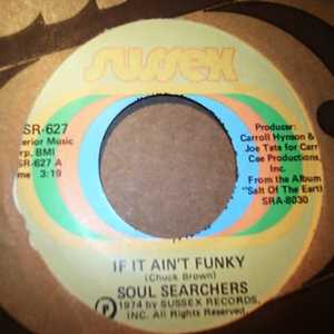 SOUL SEARCHERS — IF IT AIN'T FUNKY / WIND SONG record label scan