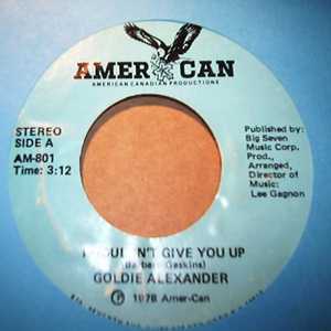 GOLDIE ALEXANDER I WOULDN'T GIVE YOU UP / INSTRUMENTAL