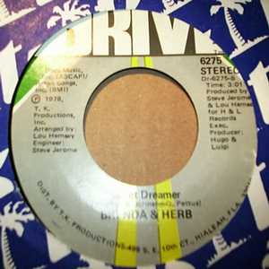 BRENDA AND HERB — SWEET DREAMER / I WHO HAVE NOTHING record label scan