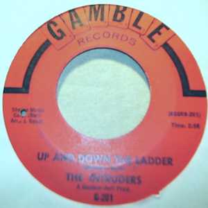 INTRUDERS — UP AND DOWN THE LADDER / UNITED record label scan