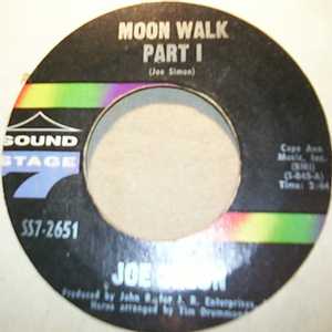 JOE SIMON — MOON WALK / PT2 record label scan