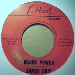 JAMES COIT — BLACK POWER / PHILLANDRINE record label scan