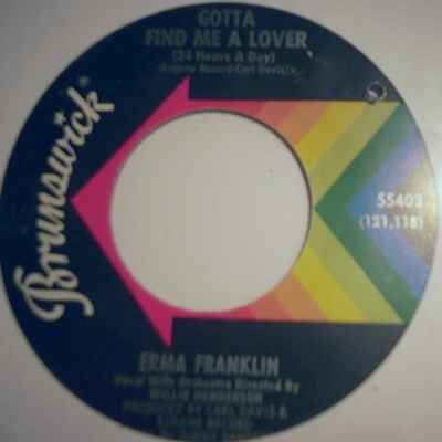 EMMA FRANKLIN — CHANGE MY THOUGHTS FROM YOU / GOTTA FIND ME A LOVER record label scan