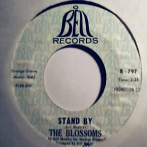 BLOSSOMS — STAND BY / SOUL AND INSPIRATION record label scan
