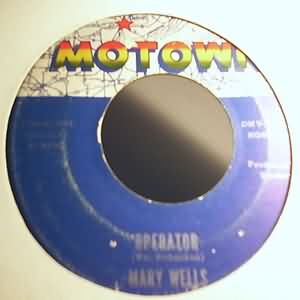 MARY WELLS — OPERATOR / TWO LOVERS record label scan
