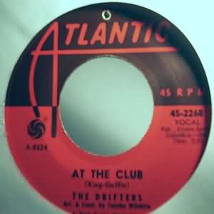 DRIFTERS — AT THE CLUB / ANSWER THE PHONE record label scan