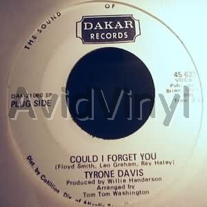 TYRONE DAVIS COULD I FORGET YOU / JUST MY WAY OF LOVING YOU