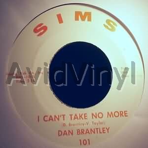 DAN BRANTLEY I CAN'T TAKE NO MORE / PLEASE ACCEPT MY LOVE
