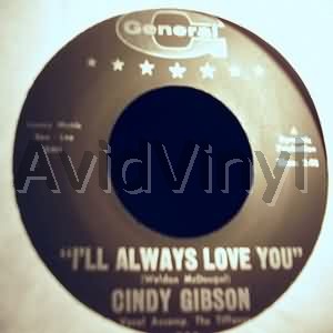CINDY GIBSON I'LL ALWAYS LOVE YOU / SUMMER NIGHT