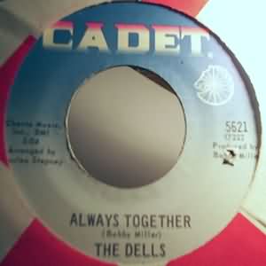 THE DELLS — I WANT MY MOMMA / ALWAYS TOGETHER record label scan