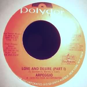 ARPEGGIO — LOVE AND DESIRE / PART 11 record label scan