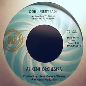 AL KENT ORCHESTRA — OHH! PRETTY BABY / FINDERS KEEPERS record label scan