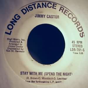 JIMMY CASTOR — STAY WITH ME / CAN'T HELP FALLINFG IN LOVE WITH YOU record label scan