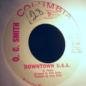 O.C. SMITH — DOWNTOWN USA / SAME record label scan