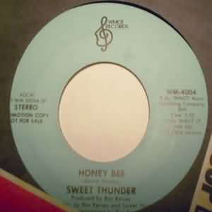 SWEET THUNDER — HONEY BEE / SAME record label scan