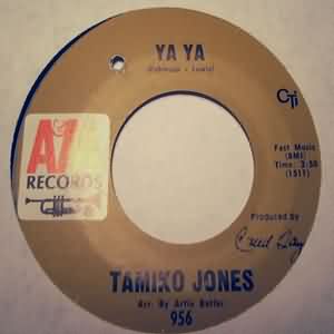 TAMIKO JONES — YA YA / GOODNIGHT MY LOVE record label scan