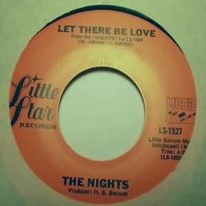 NIGHTS — LET THERE BE LOVE / COUNTRY GIRL record label scan