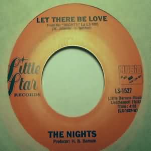 NIGHTS — LET THERE BE LOVE / COUNTRY GIRL record label scan