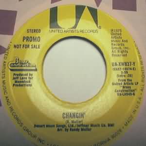 BRASS CONSTRUCTION — CHANGIN / SAME record label scan