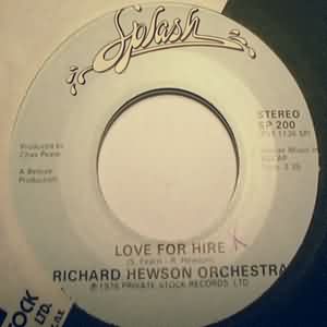 RICHARD HEWSON ORCHESTRA LOVE FOR HIRE / ISLANDS