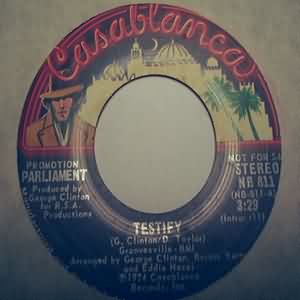 PARLIAMENT — TESTIFY / SAME record label scan