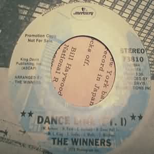 WINNERS — DANCE LINE / SAME DISCO VERSION record label scan