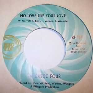 FANTASTIC FOUR — NO LOVE LIKE YOUR LOVE / MAN IN LOVE record label scan