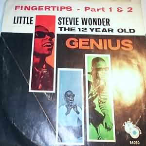 LITTLE STEVIE WONDER — FINGER TIPS PT1 / PT2 record label scan