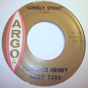 CLARENCE HENRY — LONELY STREET / WHY CAN'T YOU record label scan