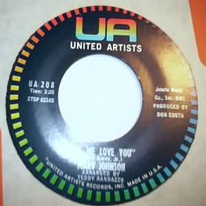 MARV JOHNSON — LET ME LOVE YOU / I LOVE THE WAY YOU LOVE record label scan