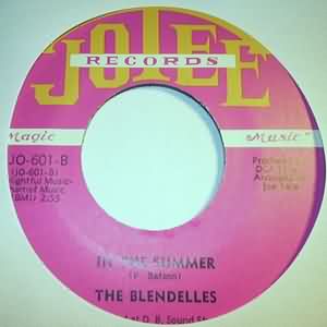 BLENDELLES — IN THE SUMMER / LA LA THE MAGIC SONG record label scan