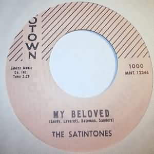 SATINTONES — MY BELOVED / SUGAR DADDY record label scan