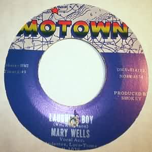 MARY WELLS — LAUGHING BOY / TWO WRONGS DON'T MAKE A RIGHT record label scan