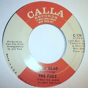 FUZZ — I'M SO GLAD / ALL ABOUT LOVE record label scan